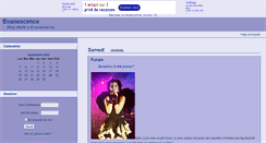 Desktop Screenshot of evanescenceblog.joueb.com