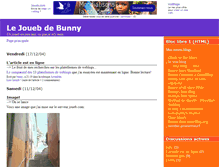 Tablet Screenshot of bunny.joueb.com