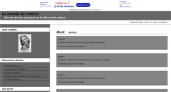 Desktop Screenshot of cinemonde.joueb.com