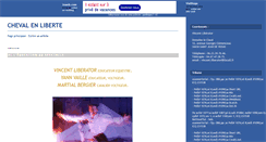 Desktop Screenshot of chevalenliberte.joueb.com