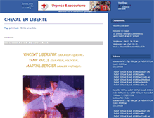 Tablet Screenshot of chevalenliberte.joueb.com