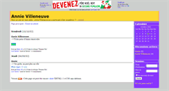 Desktop Screenshot of annievilleneuve.joueb.com
