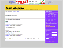Tablet Screenshot of annievilleneuve.joueb.com